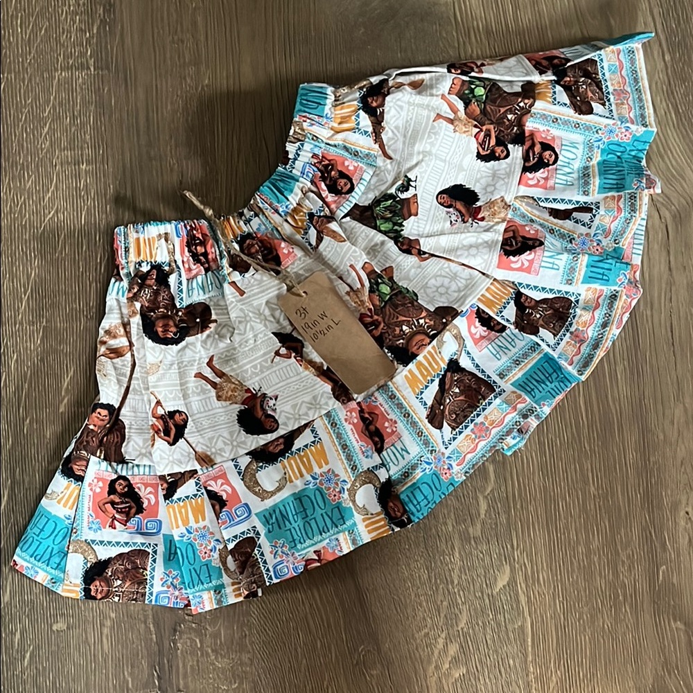 Colorful Moana Print Skirt